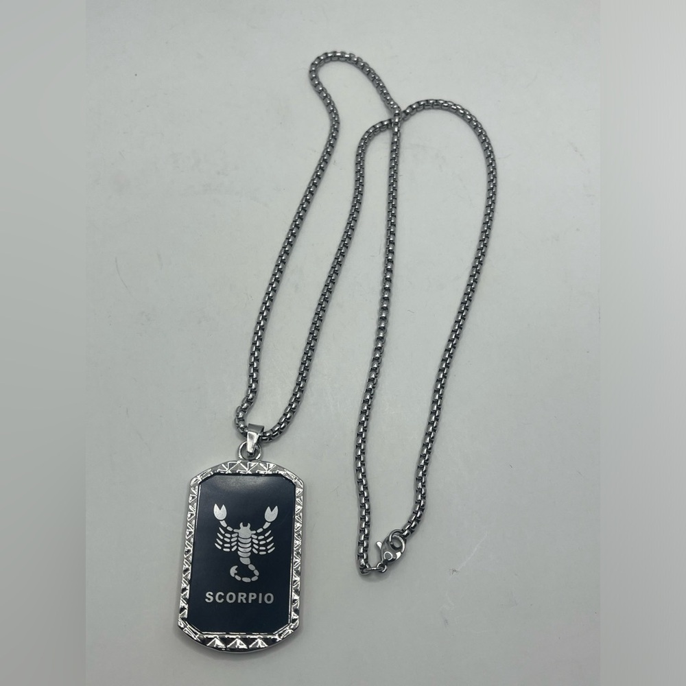 Stainless steel Scorpio Pendant Necklace unisex - Picture 5 of 5